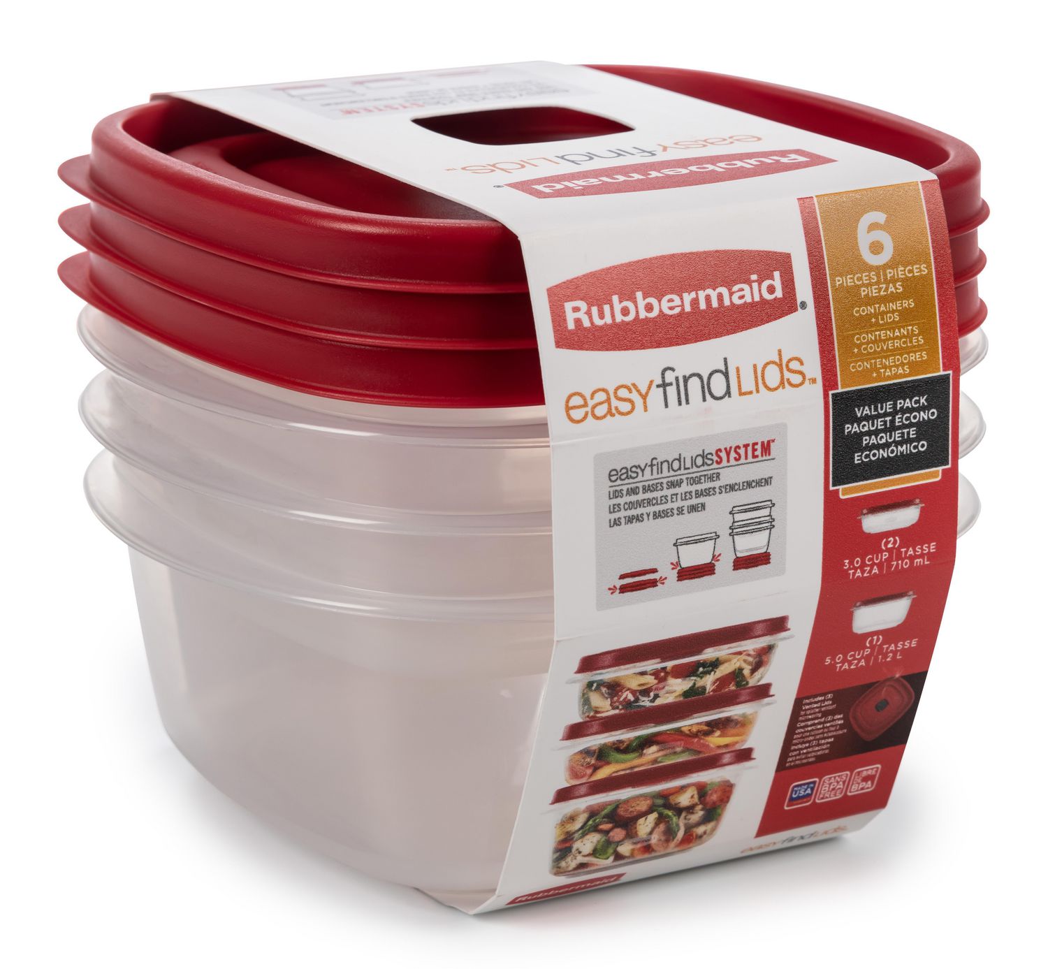 120 Units of Rubbermaid Easy Find Lids 38-Piece Food Storage Container Set,  Turquoise - MSRP 3598$ - Brand New (Lot # CP581403) - Restock Canada