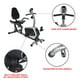 Vélo d'exercice couché magnétique 300lb SF-RB4616 de Sunny Health & Fitness avec siège réglable simple, moniteur, surveillance du taux de pouls – image 4 sur 6