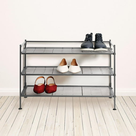 Seville Classics 3-Tier Iron Utility Shoe Rack