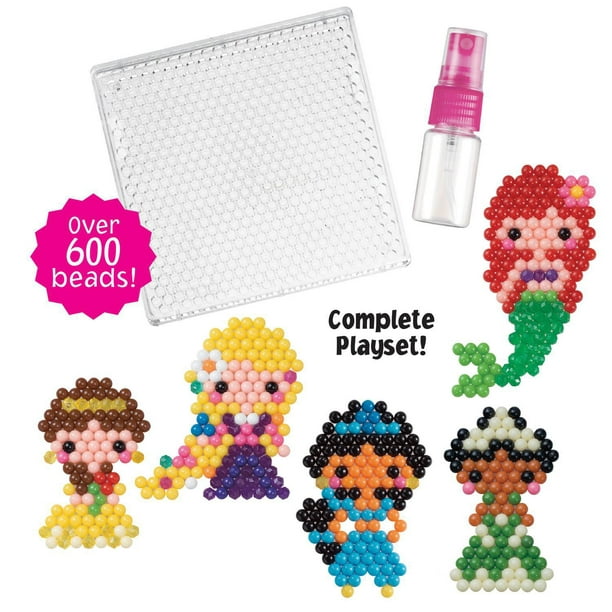 Aquabeads Disney Princess Character Set, Complete Arts & Crafts Bead Kit  for Children, Over 600 Beads 