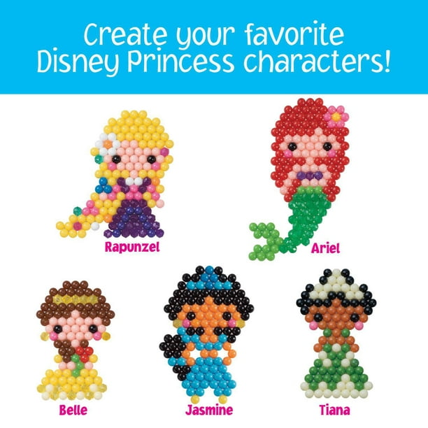Aquabeads Disney Princess Character Set, Complete Arts & Crafts Bead Kit  for Children, Over 600 Beads