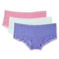thumbnail image 1 of George Women's Lace Trim Jacquard Hipsters 3-Pack, 1 of 1