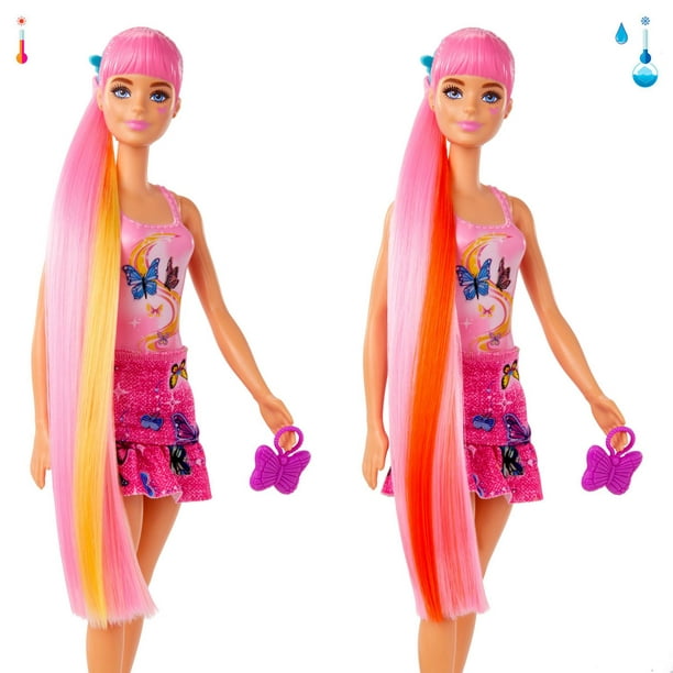 Barbie - Totally Hair Color Reveal - Poupée de cheveux Barbie - Tête de  cheveux