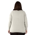 thumbnail image 2 of Devoted Women’s Plus size Exposed Seams V-Neck Sweater, 2 of 2