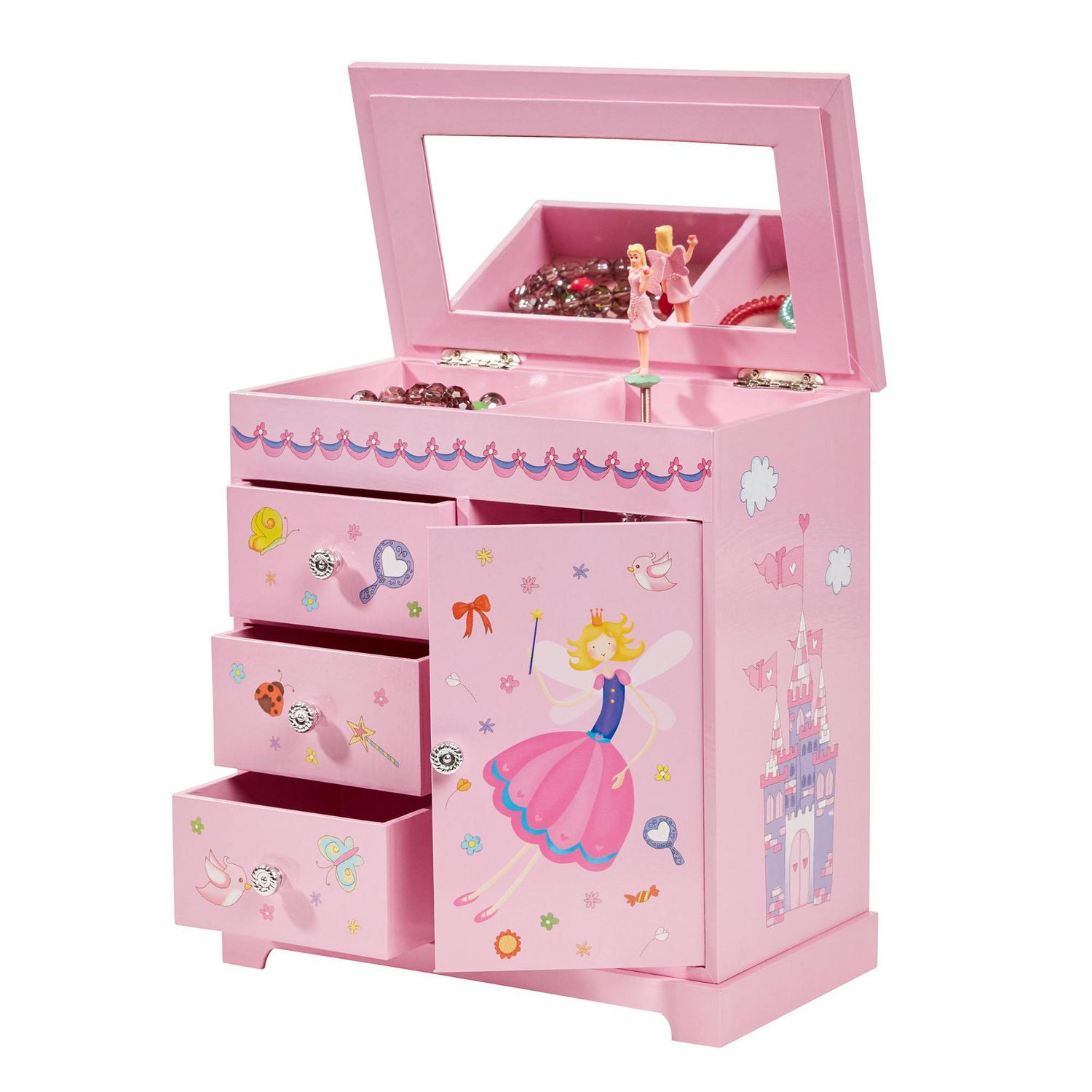 Mele and Co Krista  Pink Musical Fairy Jewellery Box