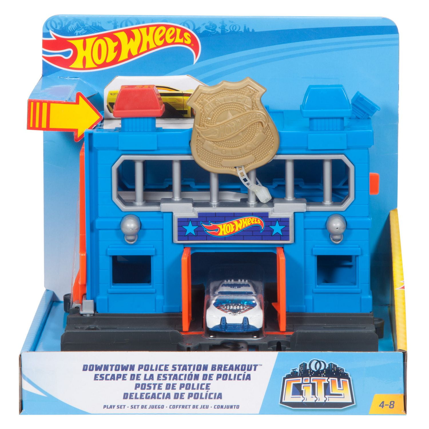 hot wheels downtown police station breakout