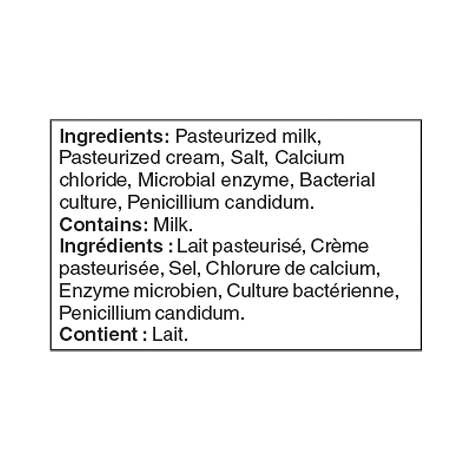 Fromage brie double crème Mon marché fraîcheur 450g