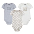 thumbnail image 1 of Huggies Happy Hugs Infant Boy Rib Bodysuits 3-Pack, 1 of 1