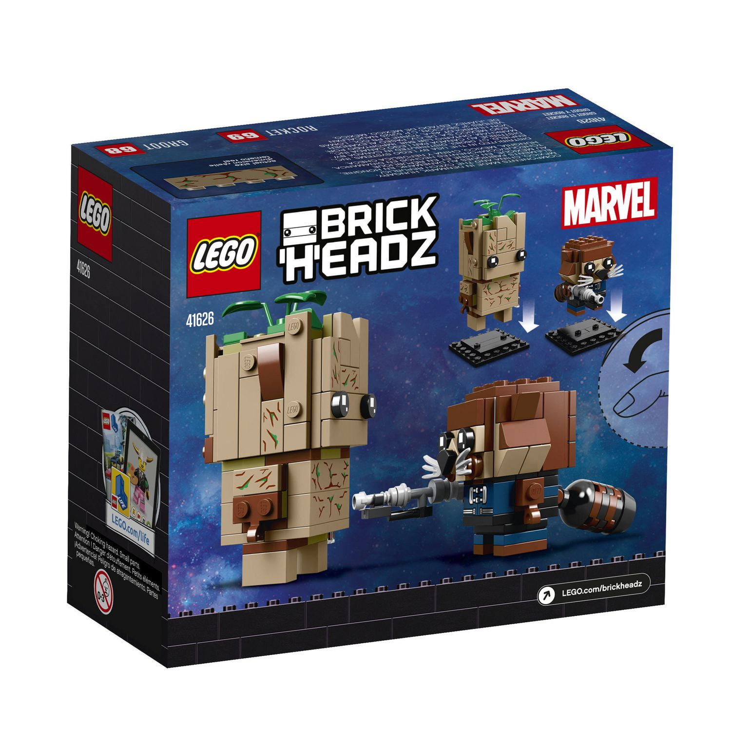 LEGO BrickHeadz Groot Rocket 41626 Walmart