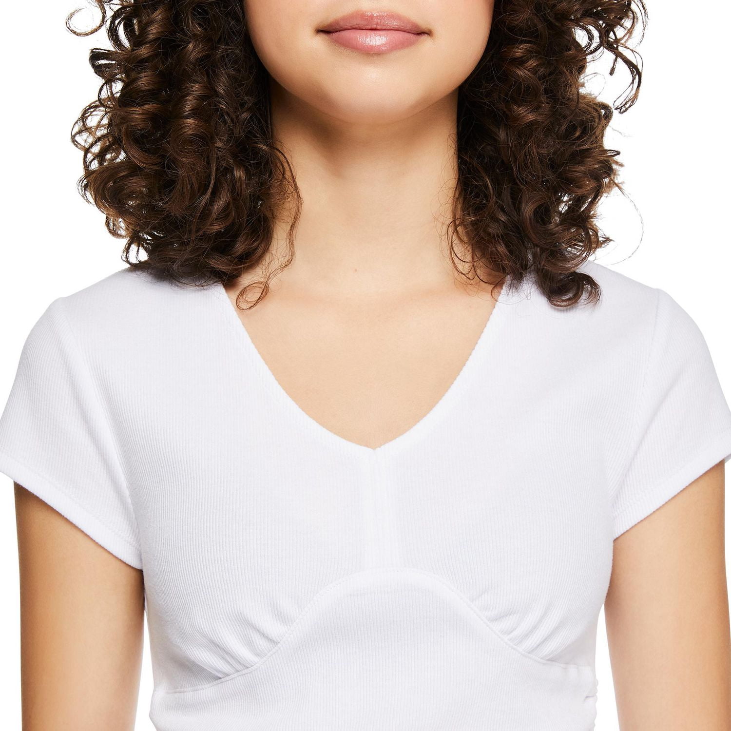 My Sister's Closet Girls' Side Ruched V-Neck Top