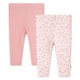 thumbnail image 1 of Huggies Happy Hugs Infant Girl Pants 2-Pack, 1 of 1