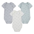 thumbnail image 1 of Huggies Happy Hugs Infant Boy Knit Rib Bodysuits 3-Pack, 1 of 1