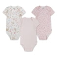 thumbnail image 1 of Huggies Happy Hugs Infant Girl Bodysuits 3-Pack, 1 of 4