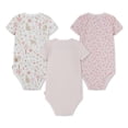 thumbnail image 2 of Huggies Happy Hugs Infant Girl Bodysuits 3-Pack, 2 of 4