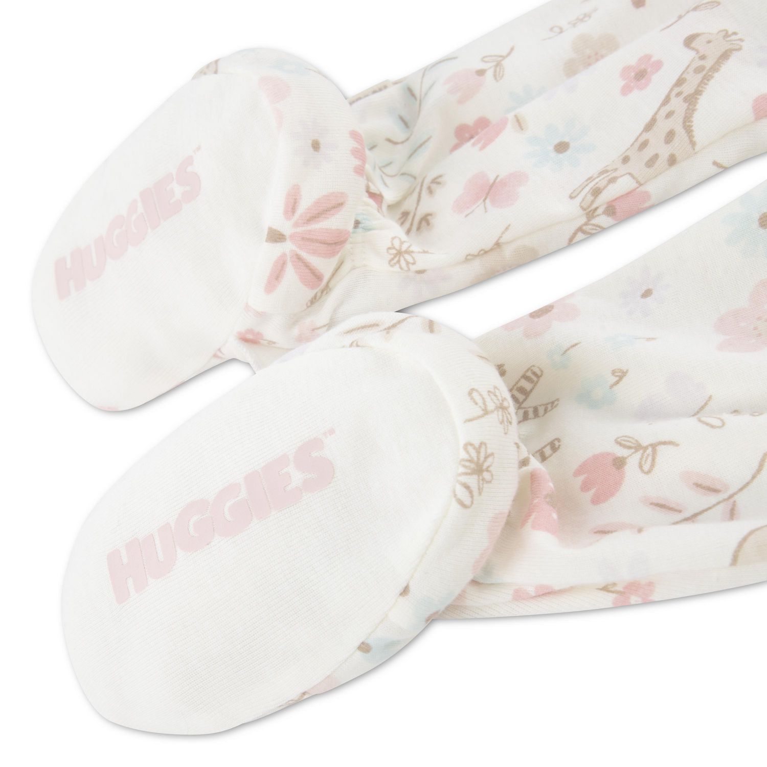 Grenouillère à pieds Huggies pour bébé fille en coton biologique