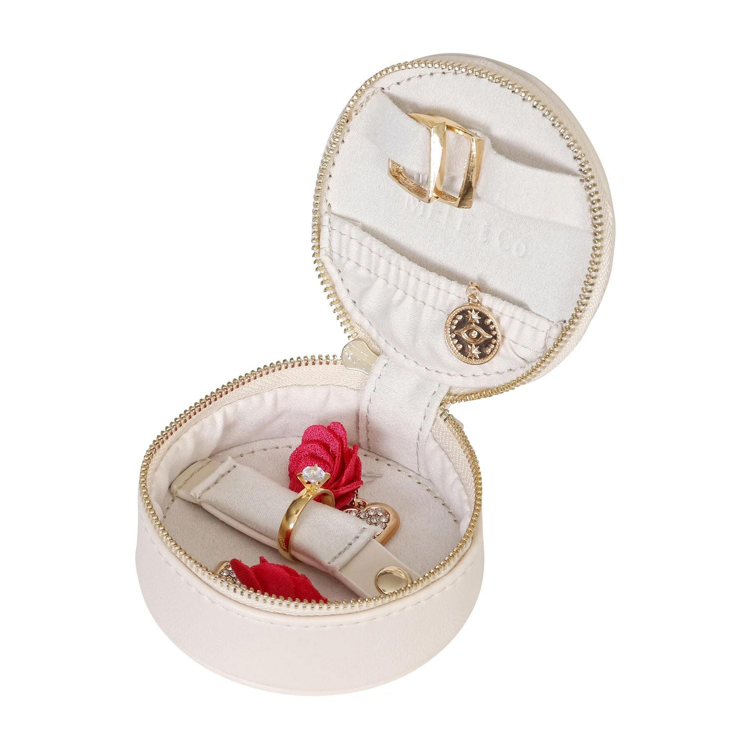 Mele and Co Stow and Go Mini étui à bijoux de voyage noir