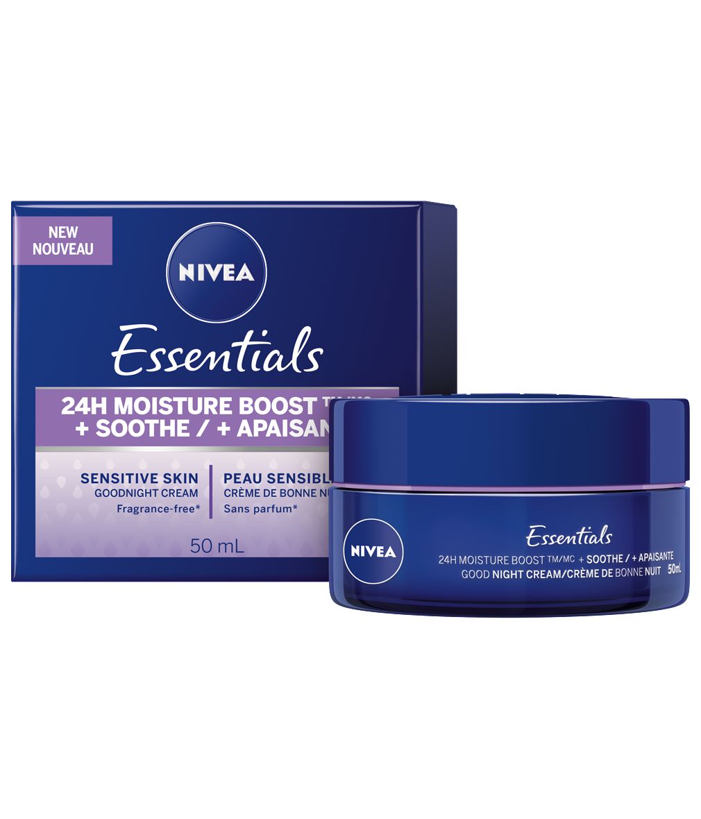 NIVEA Essentials 24h Moisture Boost + Soothe Night Cream Walmart Canada