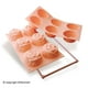 Silikomart Moule silicone platine à gâteau 6 roses – image 1 sur 4