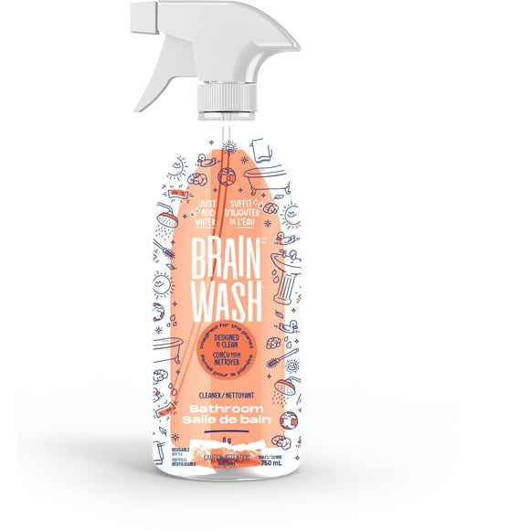 Brain Wash Nettoyant Salle de Bain Bouteille avec Capsule de Départ 750 ml