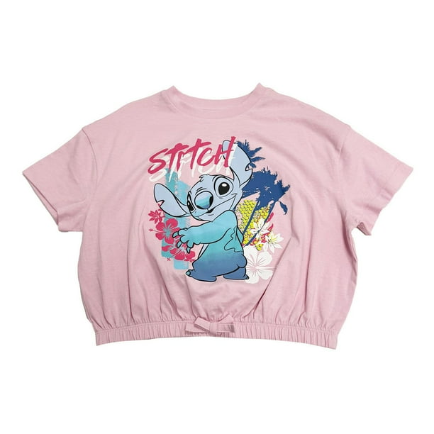 Disney Lilo and Stitch Girls Look Back Stitch Fashion Top, Sizes: XS ...