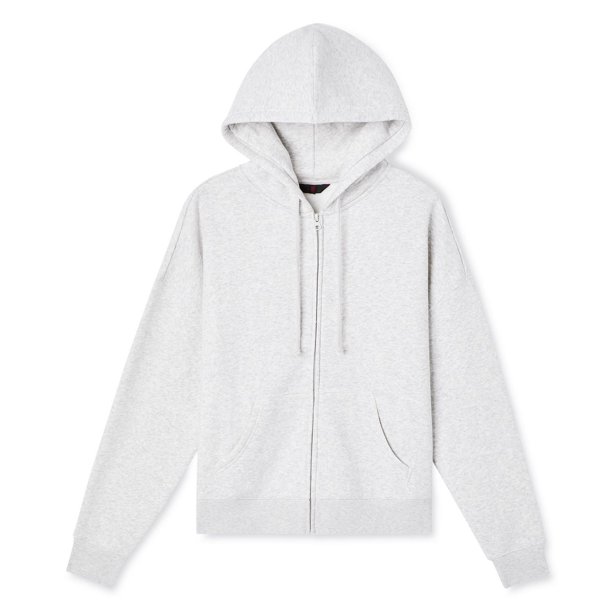 No Boundaries Women's Oversized Zip-Up Hoodie 