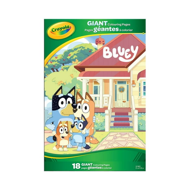 Crayola Giant Colouring Pages, Bluey, Bluey Giant Colouring Pages - Walmart.ca