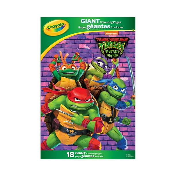 Crayola Giant Colouring Pages, Teenage Mutant Ninja Turtles, TMNT Giant ...