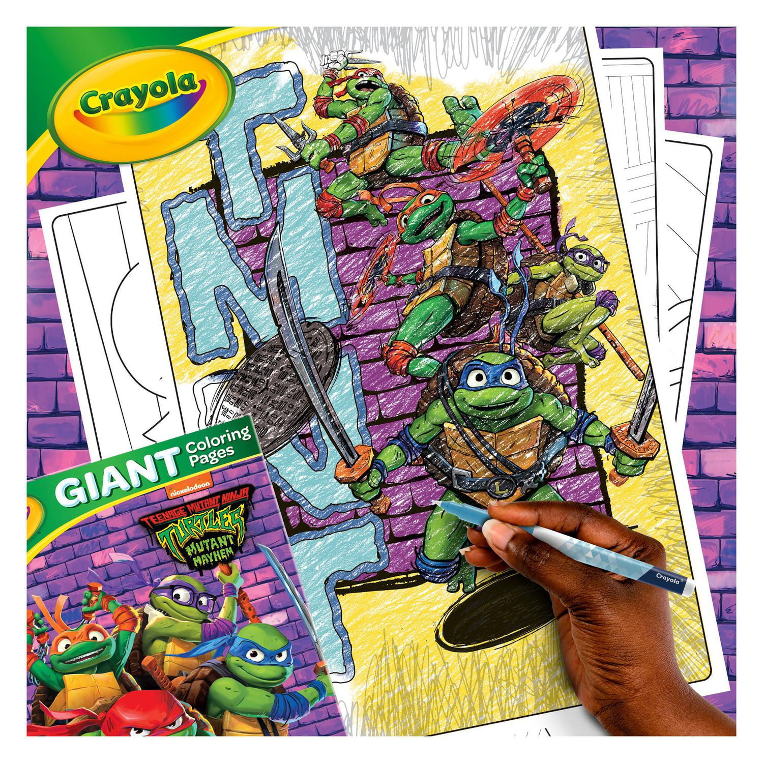 Crayola Coloring Sheets Ninja Turtles Drawing Teenage Mutant Ninja