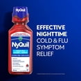 thumbnail image 3 of Vicks NyQuil Cold and Flu Alcohol Free Medicine, Berry Flavour, Relieves Nighttime Cough, Sore Throat Pain, Fever, Runny Nose, Cold & Flu Symptoms, 3 of 9