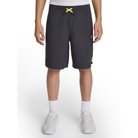 Reebok Boys Pace Breaker Training Shorts with Pockets, 7" Inseam