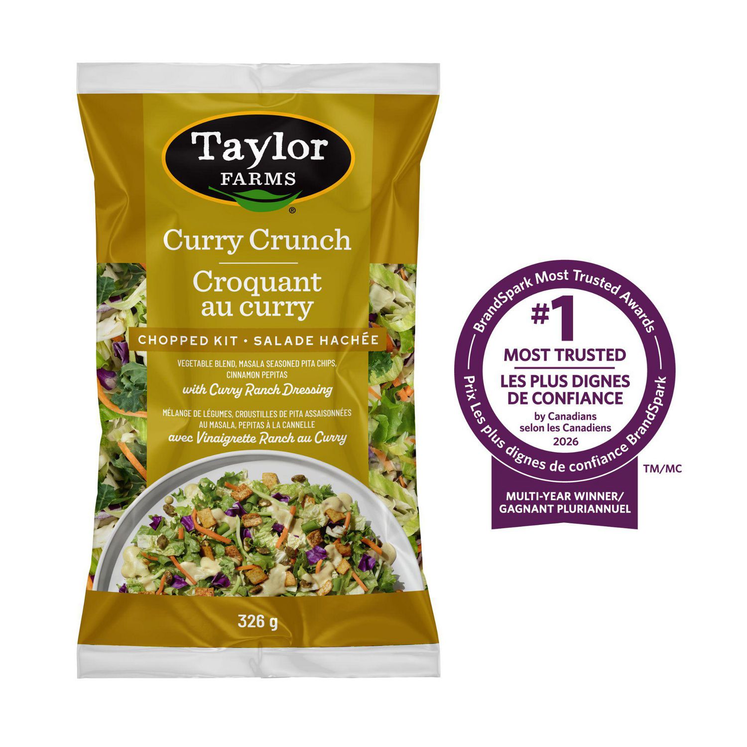 Croquant au curry Salade Hachee 326g