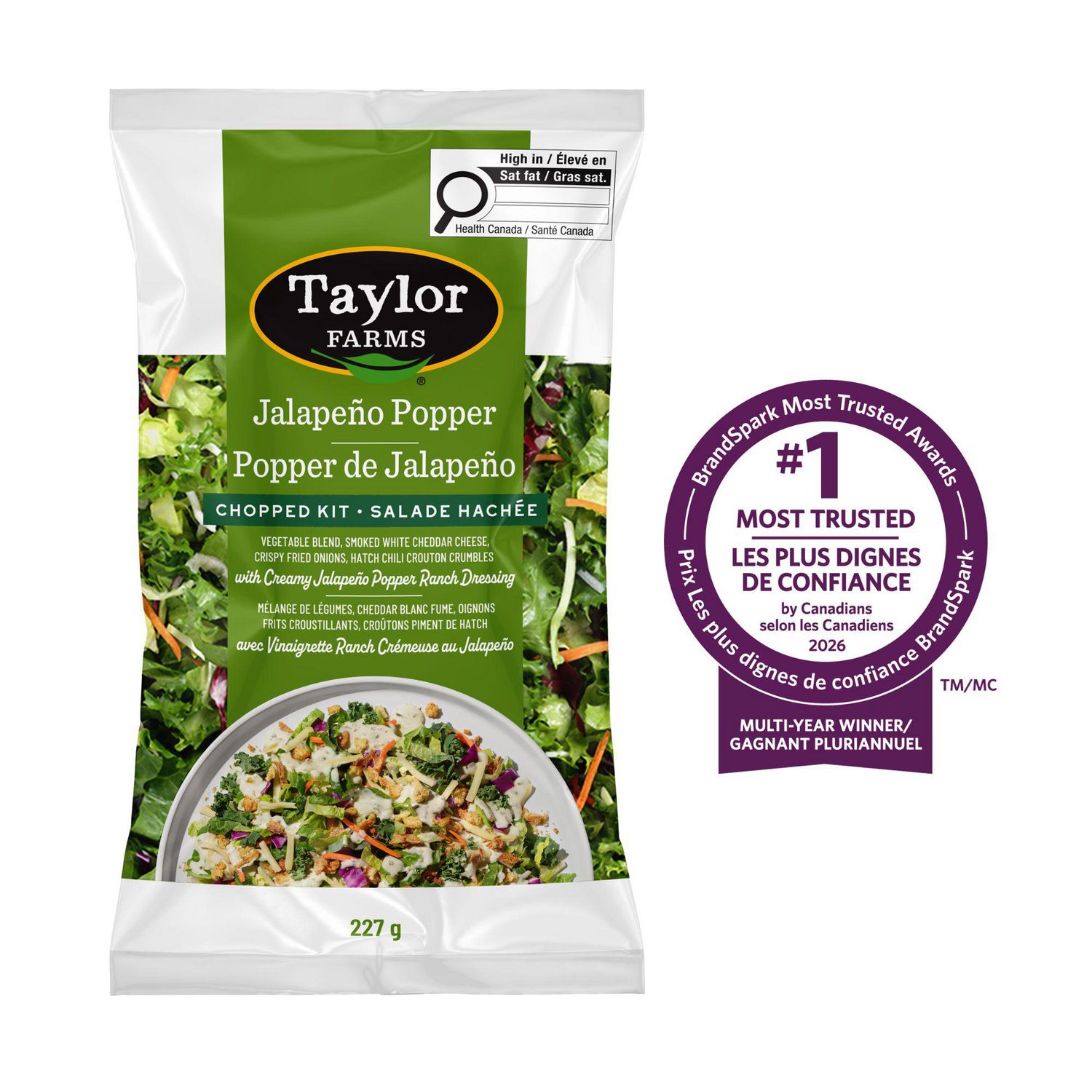 Popper de Jalapeno Salade Hachee 305g