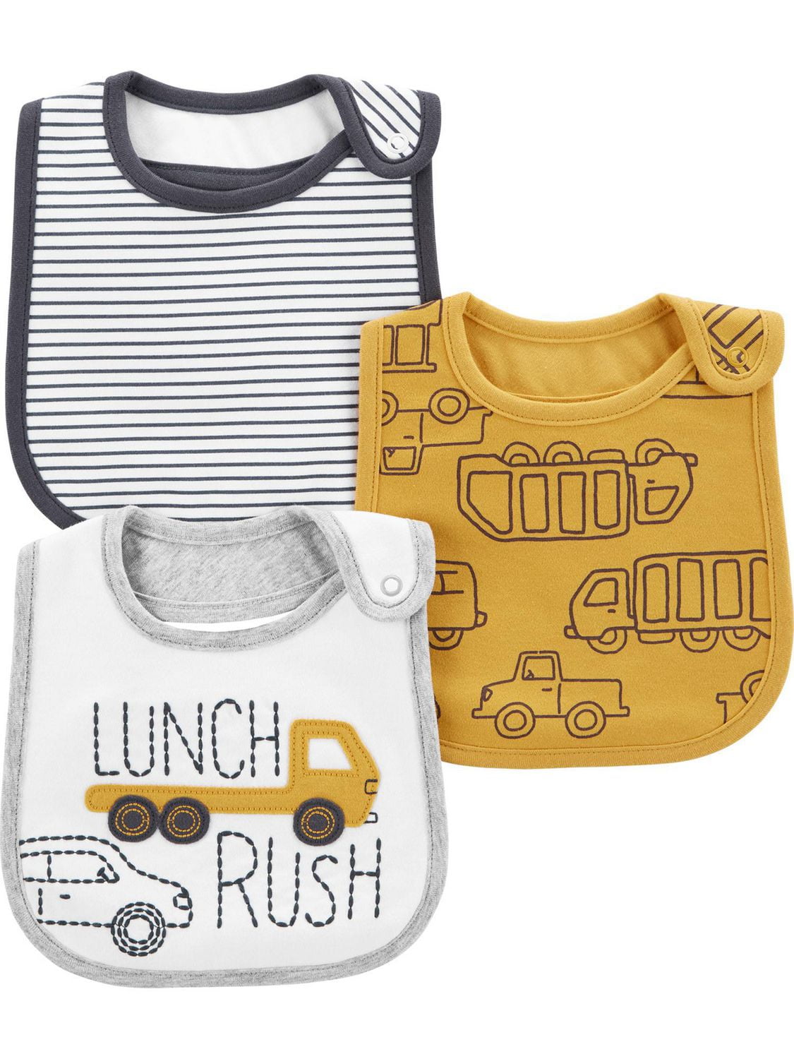 Child of Mine made by Carter's Boys 3-Pack  Bibs - Construction