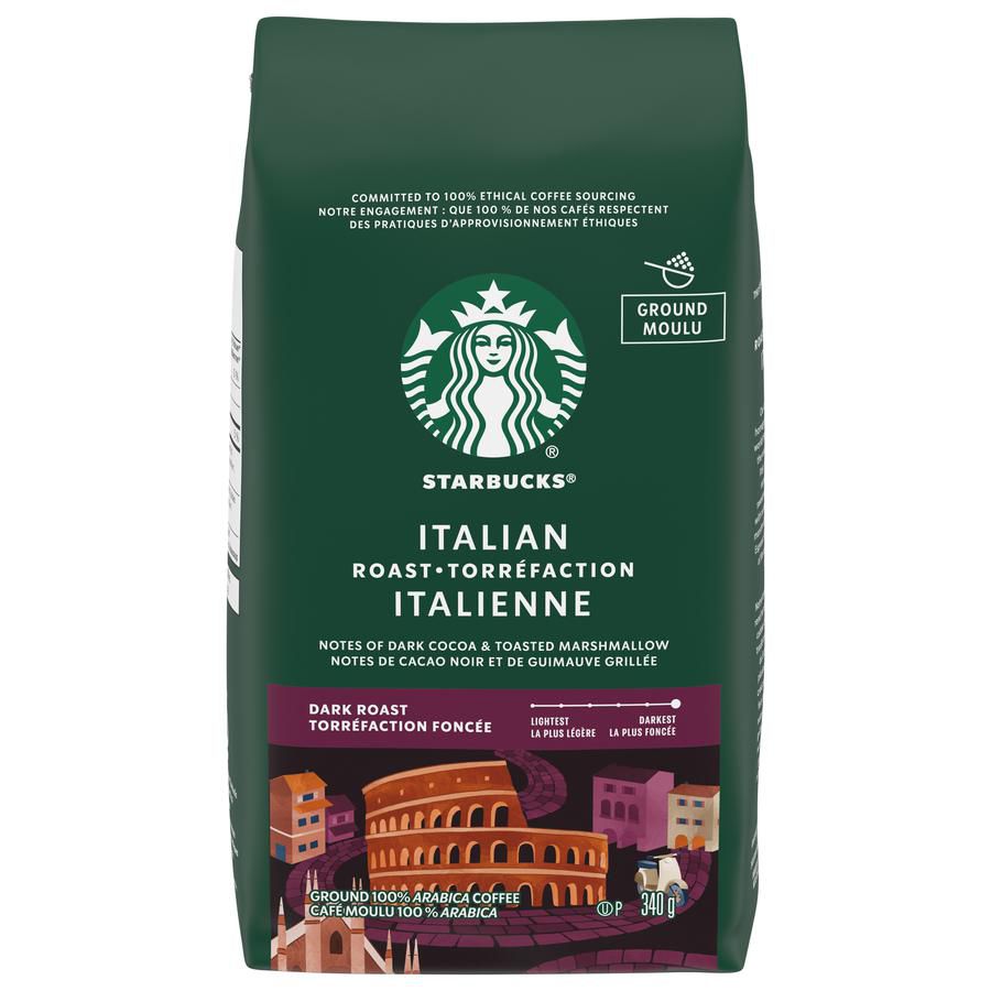 STARBUCKS Italian Roast Dark Roast Ground Coffee Walmart