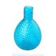 Vase en verre martelé turquoise – image 2 sur 2