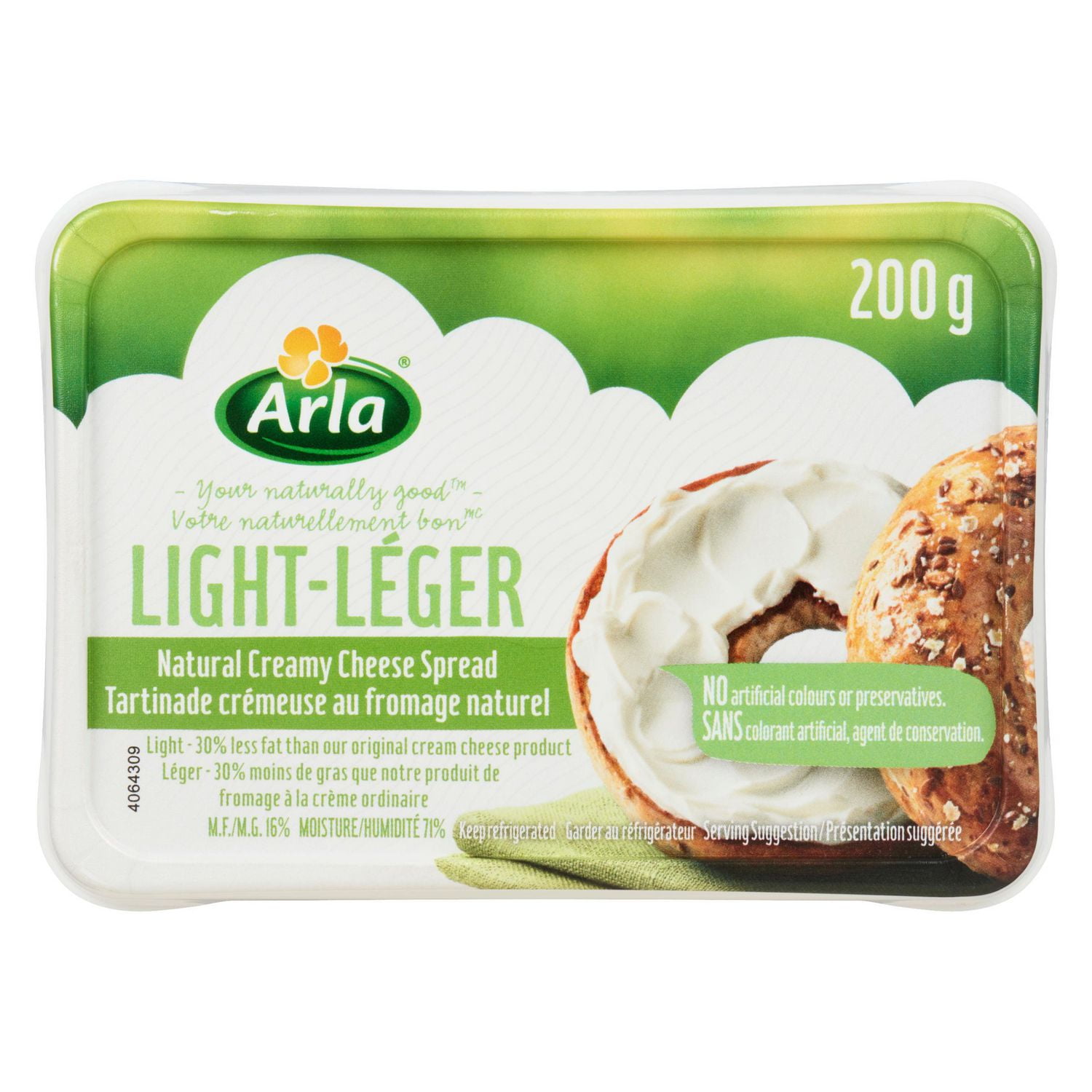 Arla Natural Cream Cheese Light Walmart Canada
