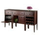 Buffet modulaire Orleans de Winsome avec tiroir, étagère pour 12 bouteilles de vin - 40717 – image 4 sur 5