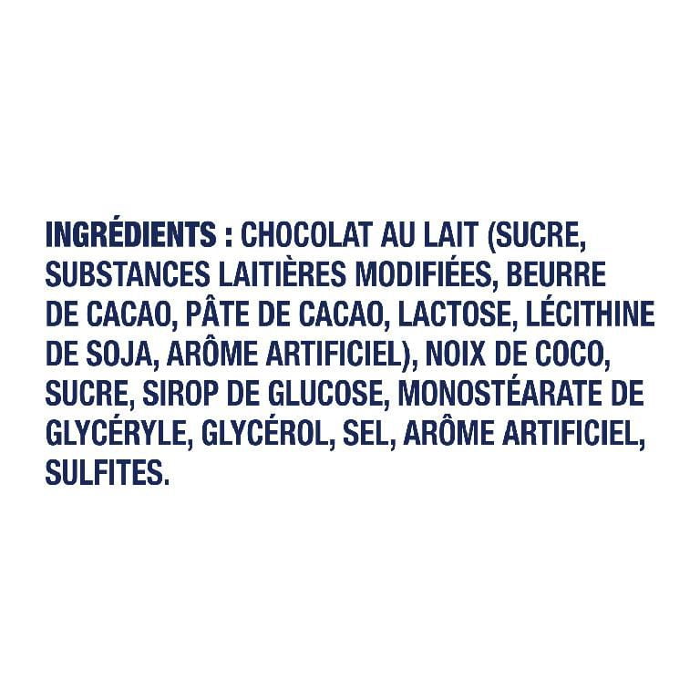 Mini barre de chocolat au lait et à la noix de coco Bounty, mini barre, sac, 109 g