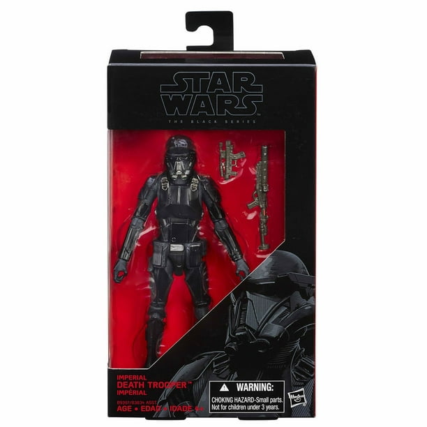 Figurine articulée Death Trooper impérial Rogue One de la série noire de Star Wars