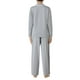 Ens. pyjama George Plus pour femmes à col cranté et manches longues – image 2 sur 3