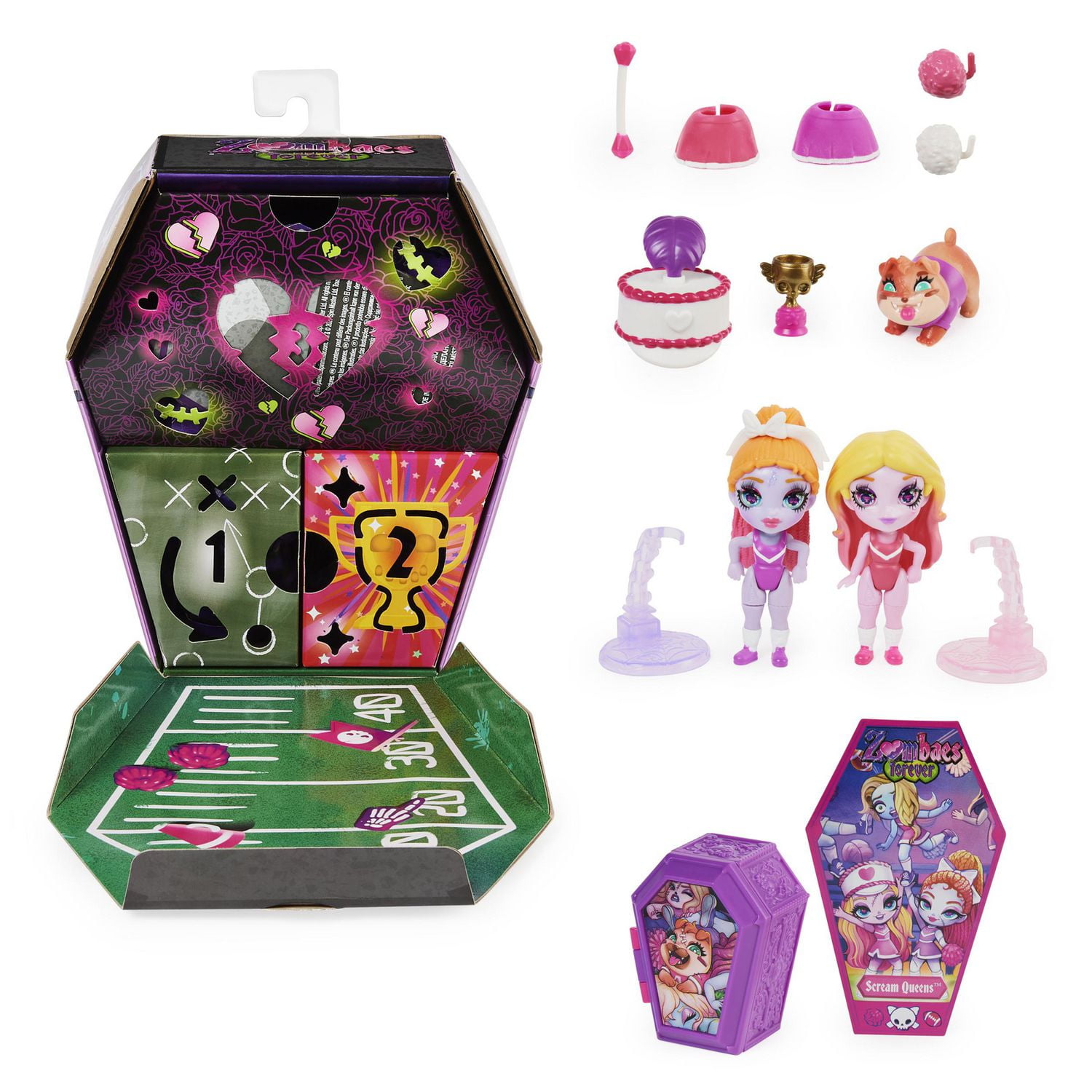 Zombaes Forever, Scream Queens Deluxe Collectible Dolls Set with 2  Exclusive 3.5-inch Figures, Pet and Accessory, Kids Toys for Girls Ages 4  and up - Walmart.ca