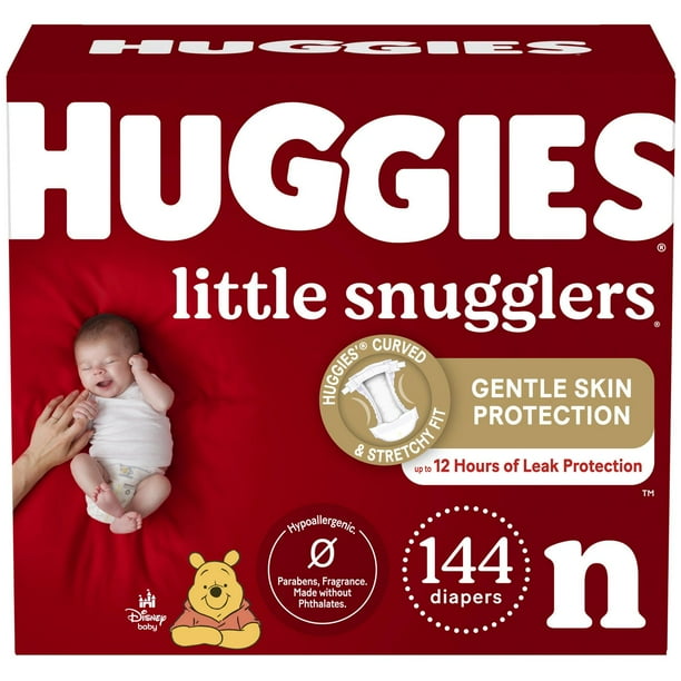 Couches pour bébés Huggies Little Snugglers, Emballage Mega Colossal