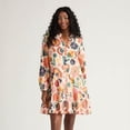 thumbnail image 1 of Mexx Women’s Printed Button Through Tiered Dress with Ruffles, 1 of 5