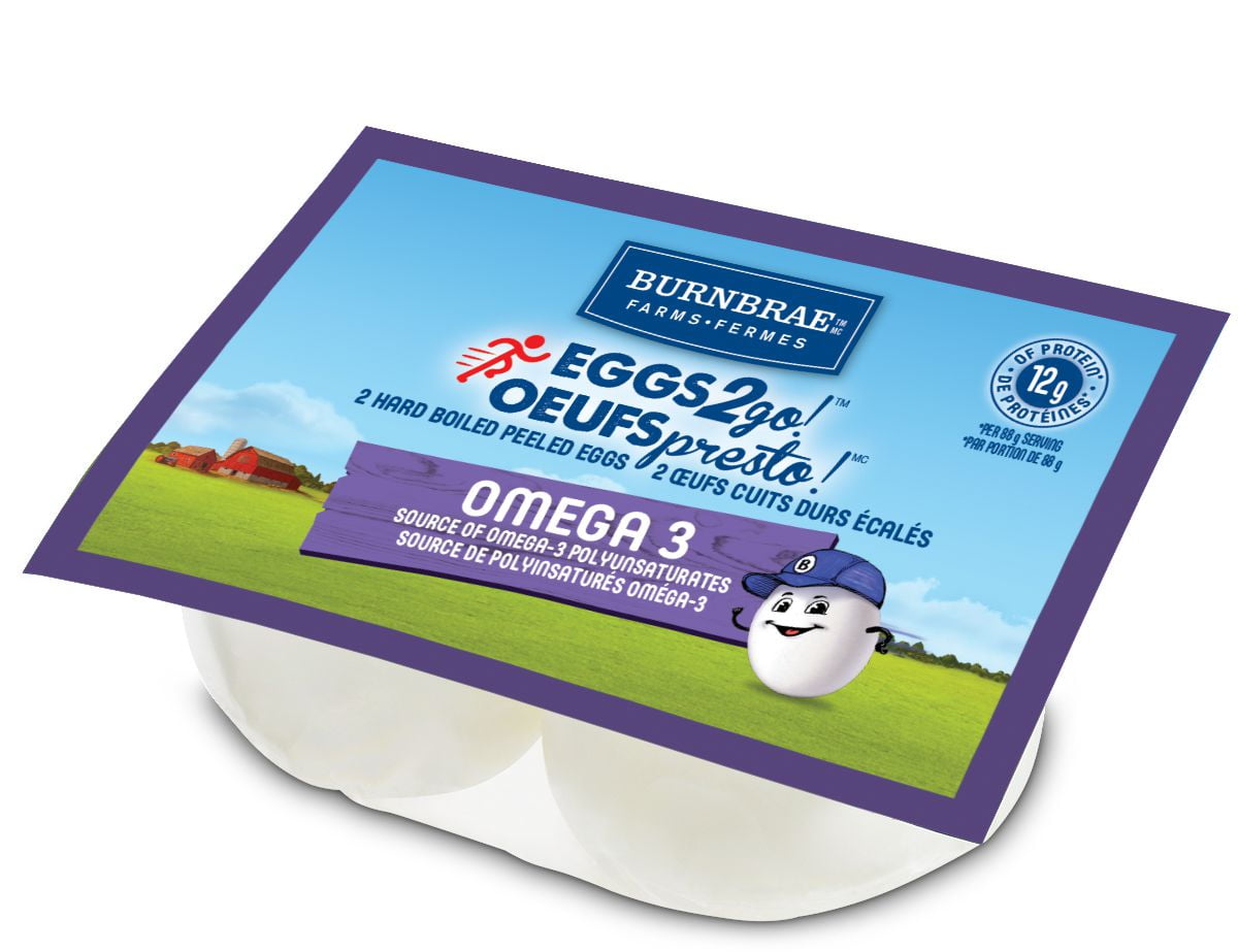 Burnbrae Farms EGGS2go! Omega 3 Hard Boiled Snack Pack Walmart Canada