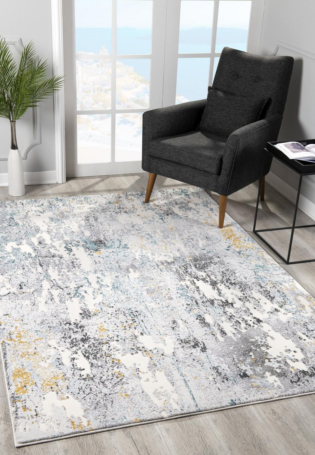 Rug Branch Oasis Collection Tapis décoratif abstrait moderne