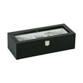 thumbnail image 2 of Mele and Co Tate Java Finish Glass Top Wooded Watch Box, 2 of 5