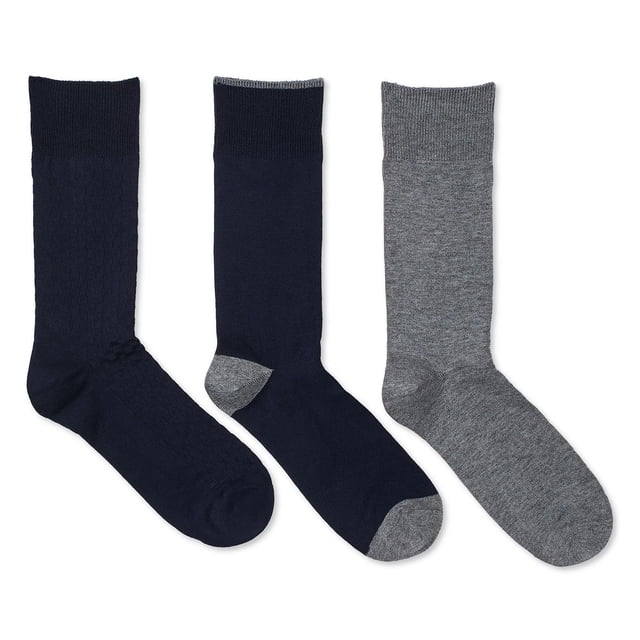 George Men's Dress Crew Socks 3-Pack