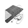 thumbnail image 1 of Pure Enrichment® PureRelief™ Deluxe Heating Pad (12" x 24"), Full Body Therapy Pad with 4 InstaHeat™ Settings, Soft Machine-Washable Microplush Fabric and 2-Hour Auto Safety Shut-Off (Gray), 1 of 5