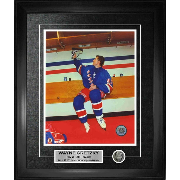 Frameworth Sports Photo encadrée accroche ses patins Rangers encadrée Wayne Gretzky, 8 x 10