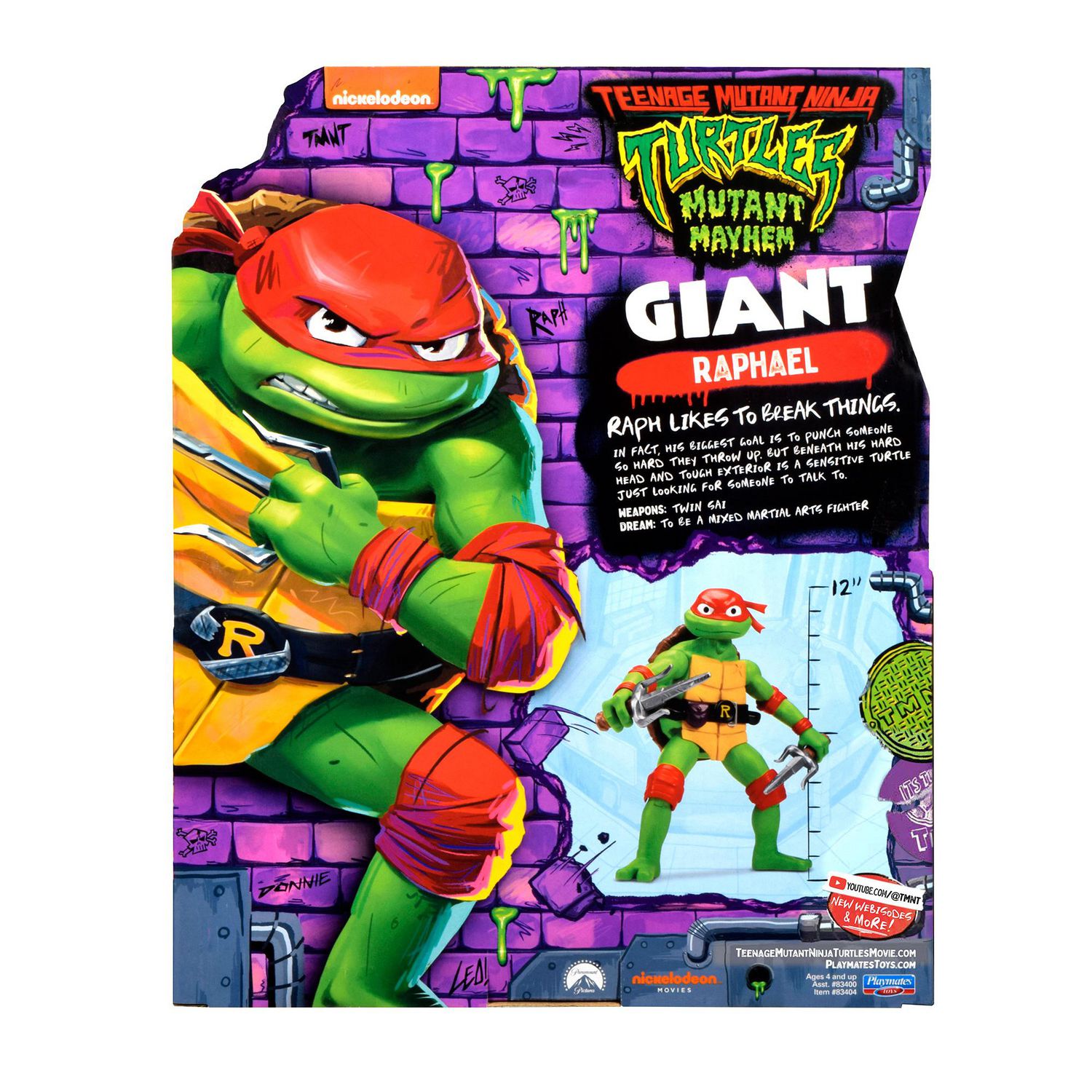 Teenage Mutant Ninja Turtles: Mutant Mayhem 12” Giant Raphael